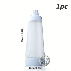 Plastic Hand Batter Dispenser Mixing Bottle Baking Utensil