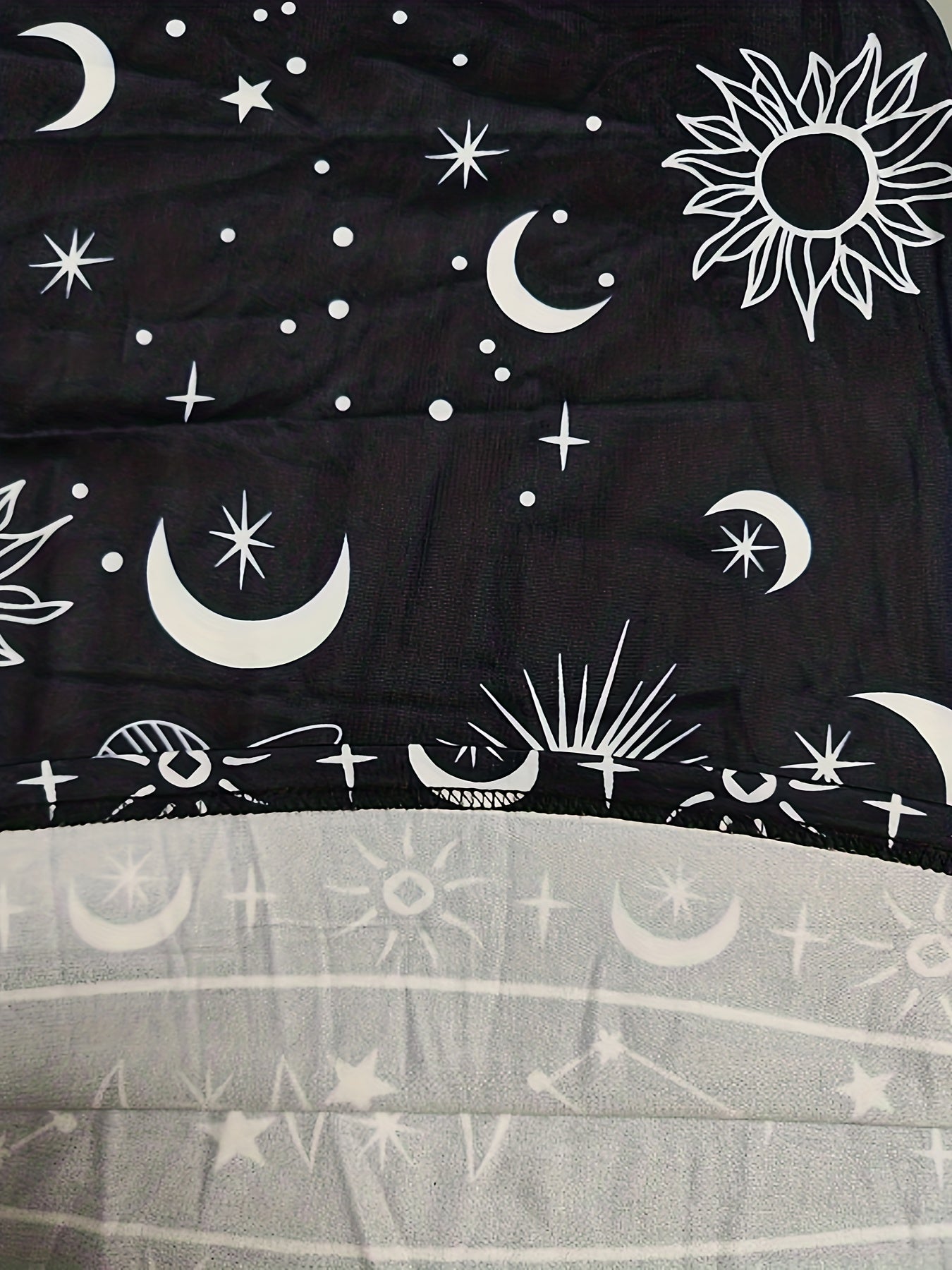 Women's Plus Sun & Moon Print Flared Leg Trousers