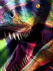Boys Colorful Dinosaur Graphic T-shirt, Active Short Sleeve Tee