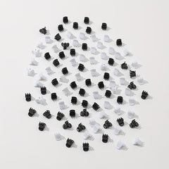 100pcs Mini Hair Claw Clip Solid Style Shark Claw For Side Hair