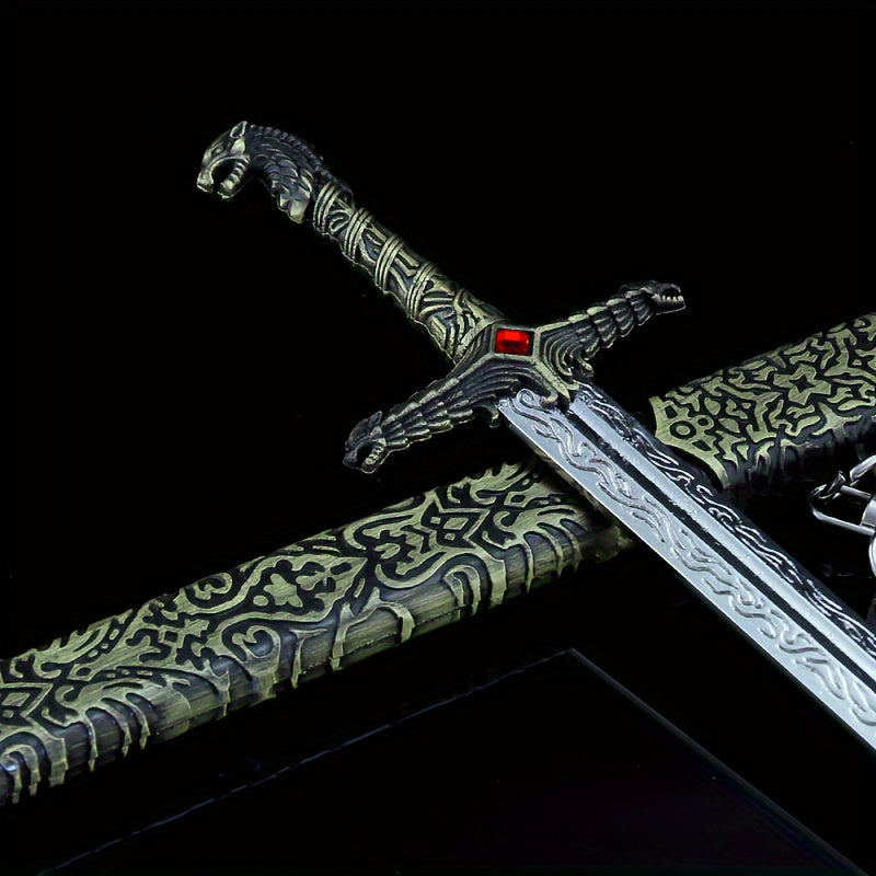 Mini Sword Pendant Key Chain Model With Sheath Toy Sword Pendant