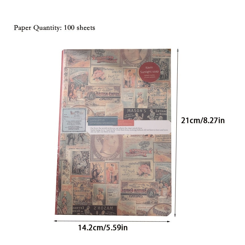 Vintage Travel Journal Notebook Retro European Style Student Notepad