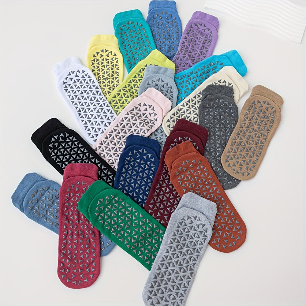 2 Pairs Soft Yoga Socks Moisture Wicking Casual Ankle Socks