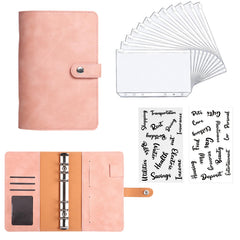 Soft Leather Loose leaf Notebook Office Supplies Set