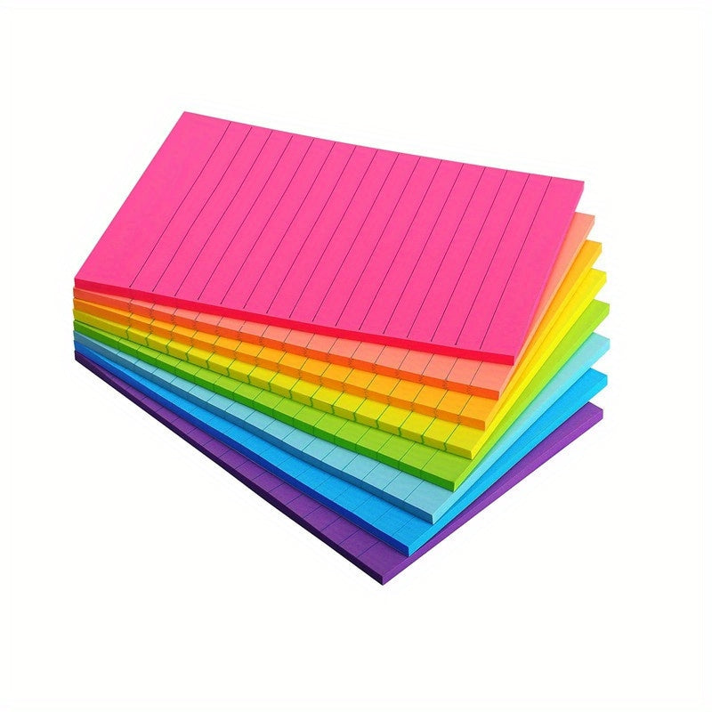 Fluorescent Mini Note Sticker 40 Pages Horizontal Line Book
