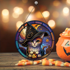 Halloween Front Door And Window Acrylic Decoration Set