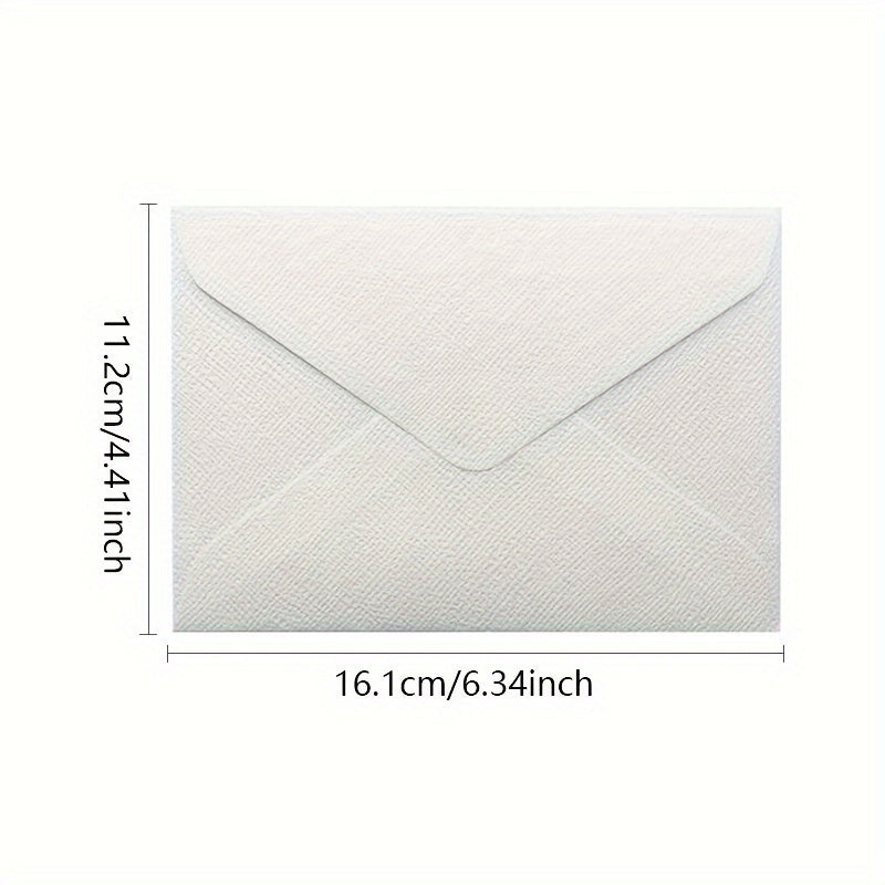 10pcs Wedding Invitation Envelopes Hemp Weave Mailers