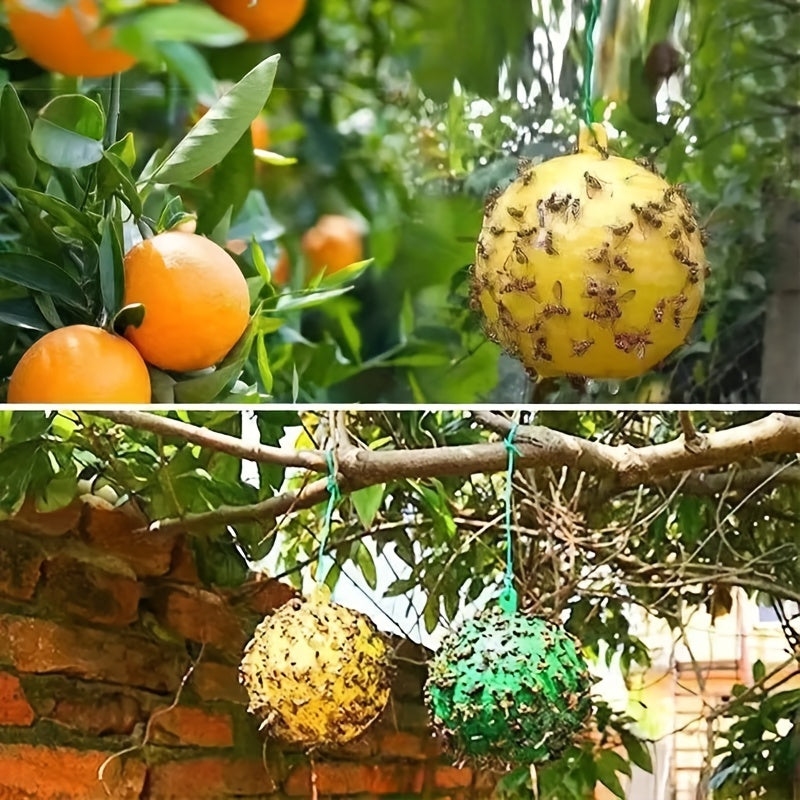 4pcs Sticky Fly Balls - Catch Mosquitoes & Pests - Eco Friendly