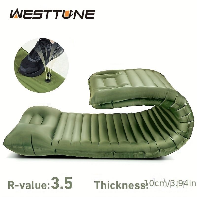 Ultralight Outdoor Inflatable Mattress with Pillow