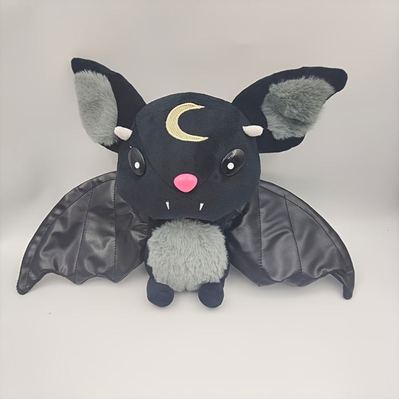Halloween Devil Bat Plush Toy Stuffed Animal Pink Nose & Teeth