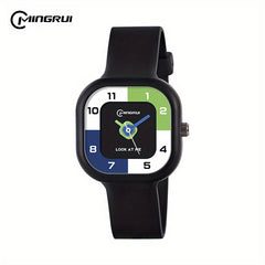 Square Sports Quartz Watch Candy Watch for Kids