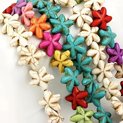 25PCS 20mm Turquoise Big Starfish Beads DIY Handcraft Jewelry Decor