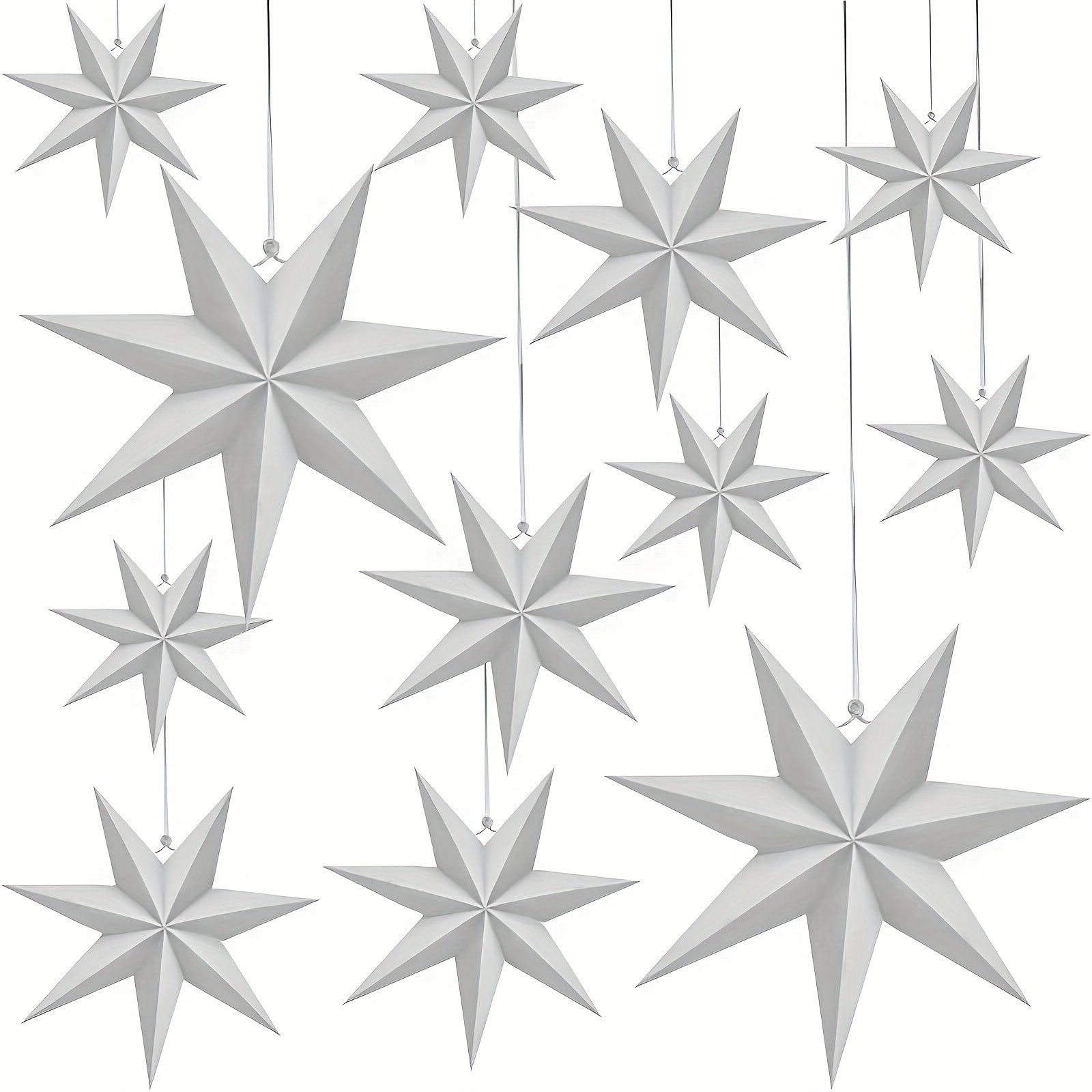 3D Large Paper Star Hanging Light Shade for Christmas Wedding