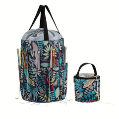 Yarn Bag Knitting Storage Crochet Tote Mini Drum Box 600D Oxford Fabric