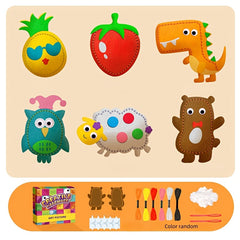 6pcs Non Woven Fabric Craft Kit for Kids Doll Accessories
