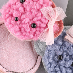 4pcs Plush Bear Hair Accessories Patches Girls Clothing DIY Sewing