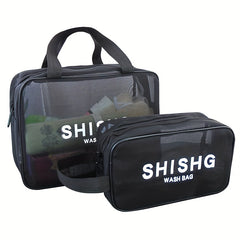 Portable Mesh Toiletry Bag Cosmetic Bag Travel Storage Bag