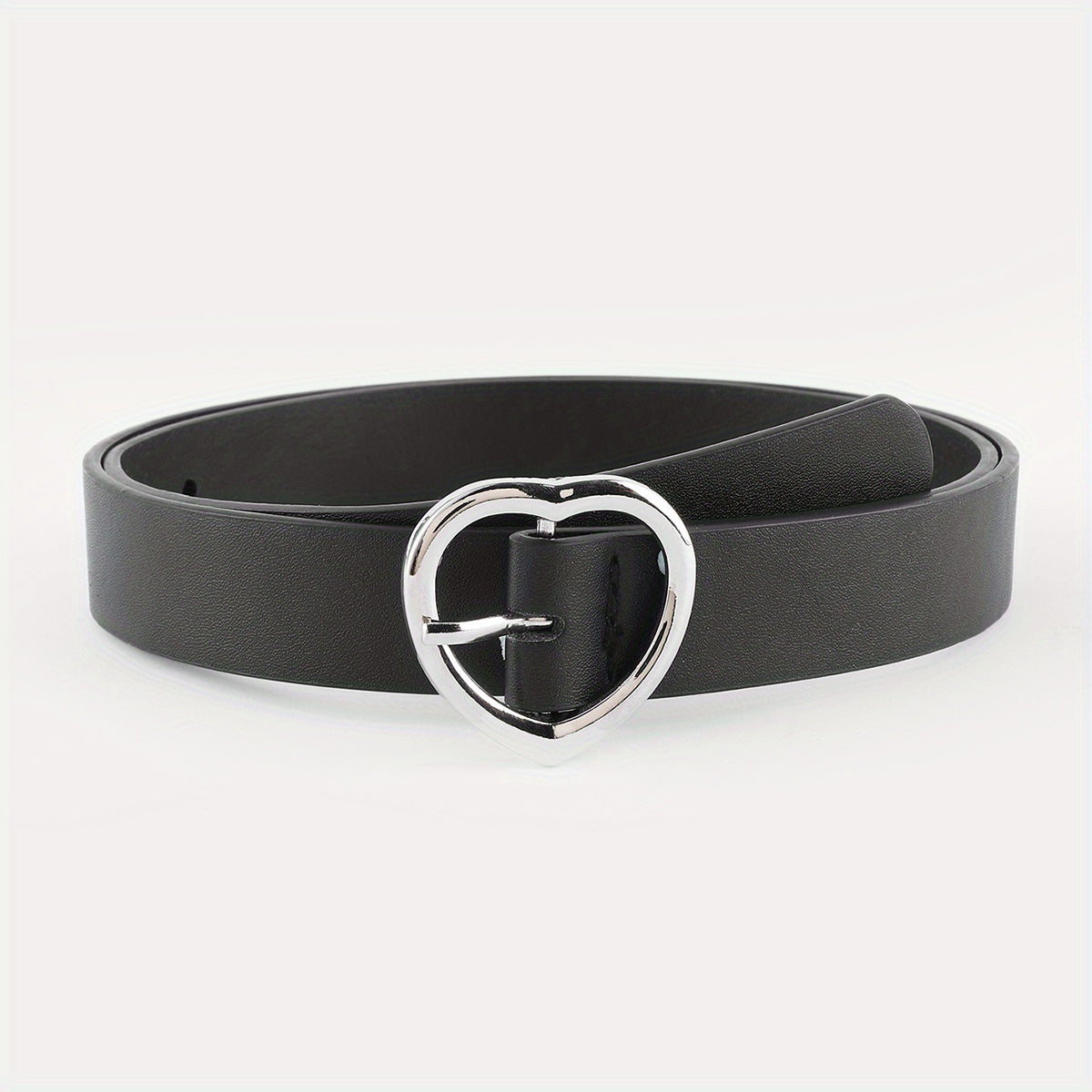 Heart Shape Buckle Wide Belt Casual PU Girdle Women Waistband