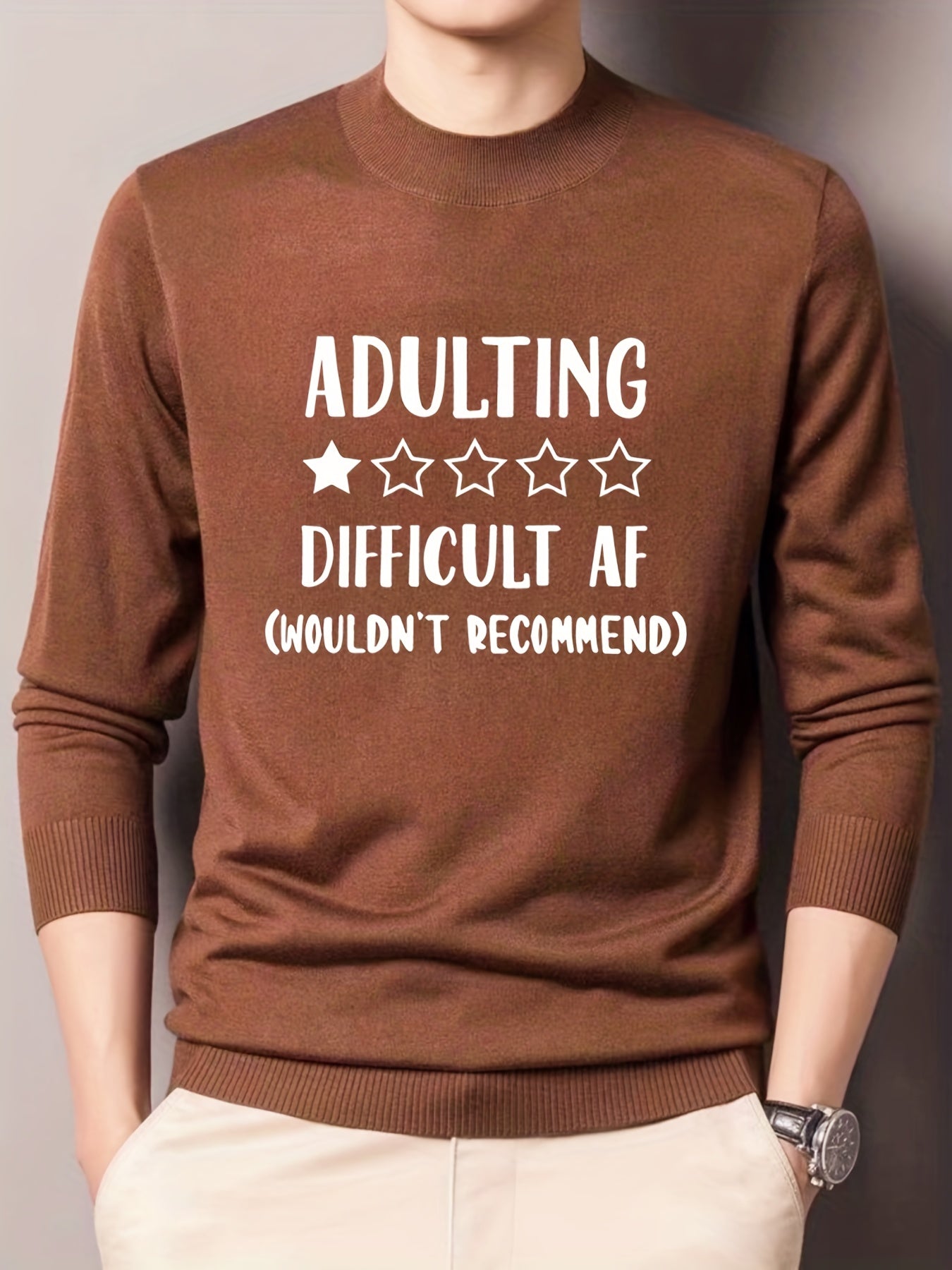 Men's Casual Warm Knitted Sweater for Fall Winter