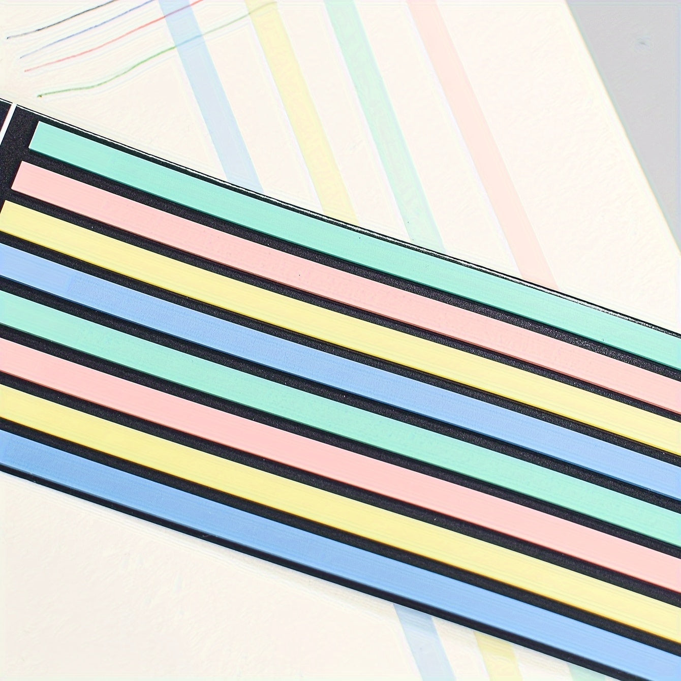 160pcs Thin Strip PET Sticky Notes Record Label Paper Index Stickers