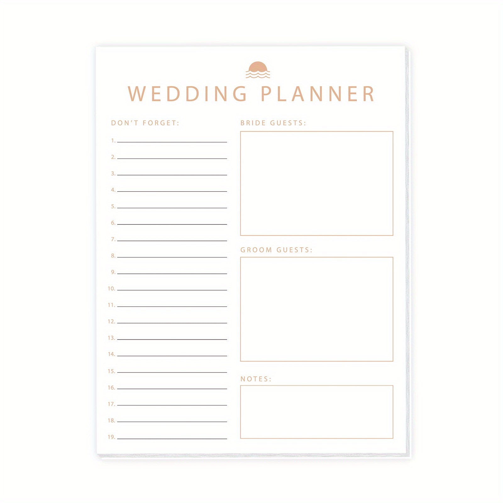 Trees Wedding Planner Book And Organizer For Bride