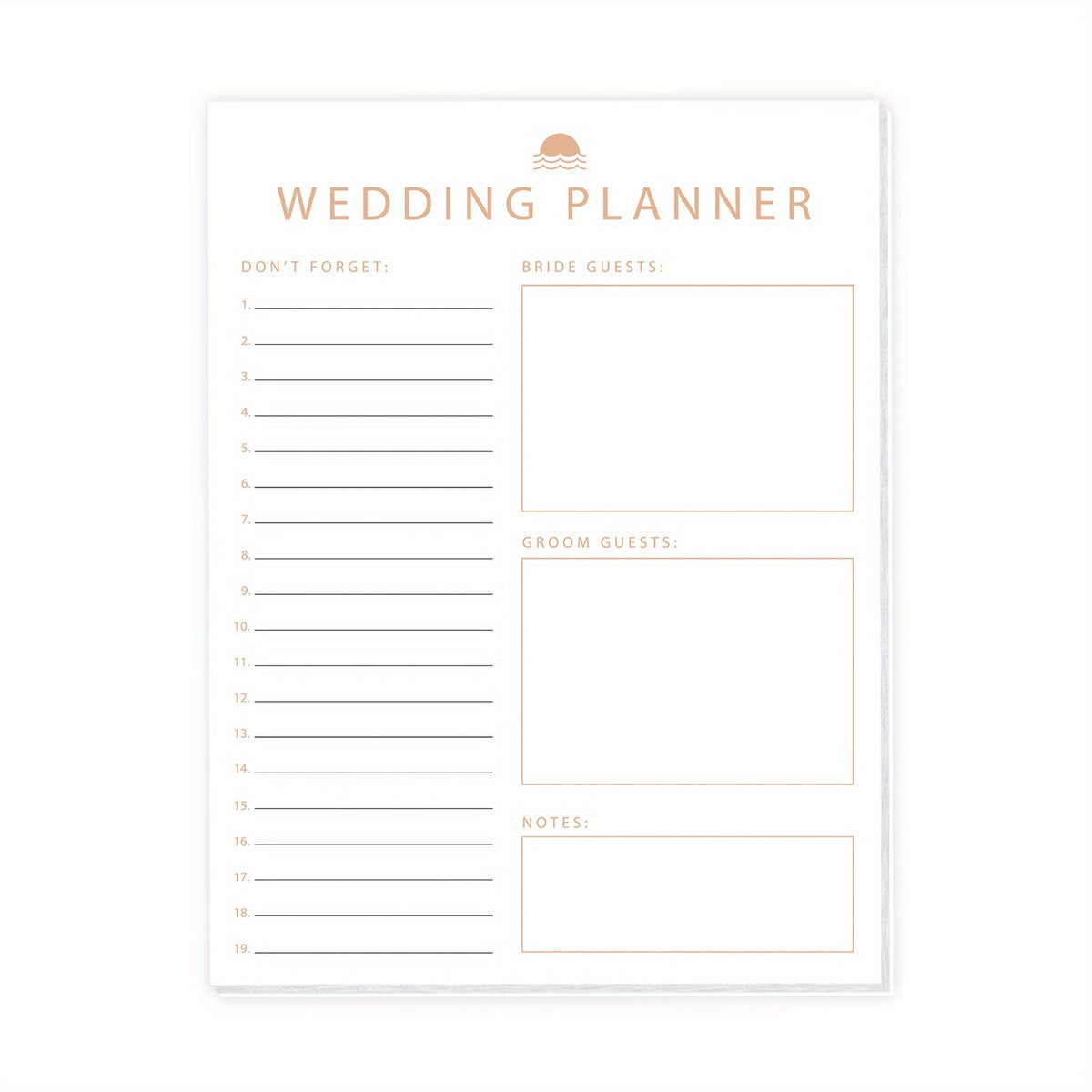 Trees Wedding Planner Book And Organizer For Bride