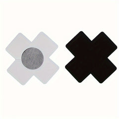 2pcs Women's Cross Shaped Nipple Covers Strapless Satin Chest Stickers