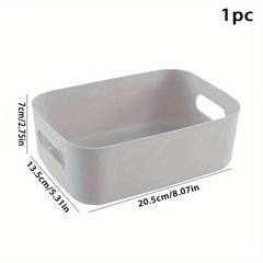 Plastic Storage Box Organizer Handle Bathroom Kitchen Snack