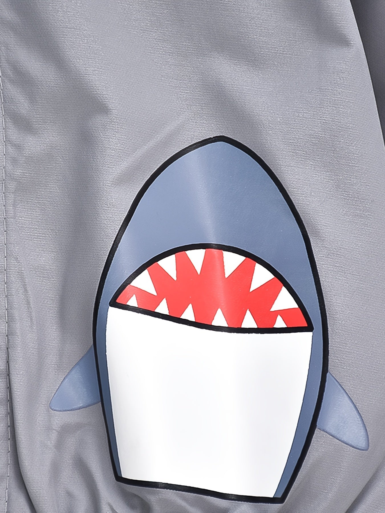 Cute Shark Print Windbreaker Jacket for Kids
