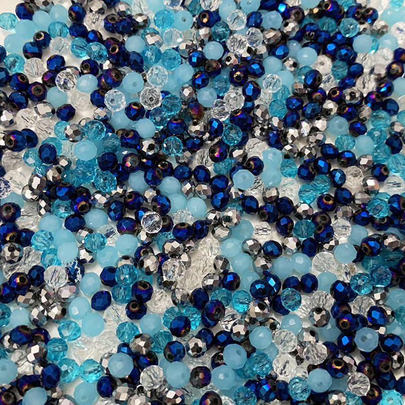 3x4mm 120pcs Flat Crystal Beads Jewelry Glass Loose Beads Tassel Accessories