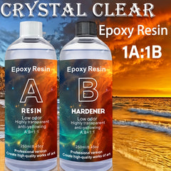 Transparent Epoxy Resin Set 500ml Non Yellowing Colorfast Resin