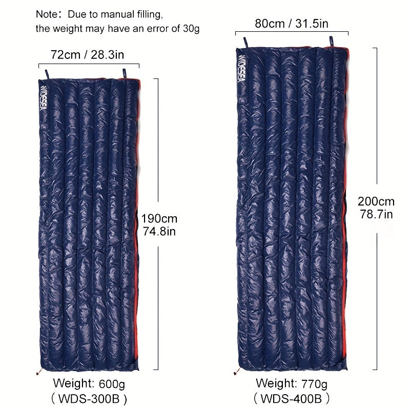 Ultralight Down Sleeping Bag Waterproof Portable w/ Compression Bag