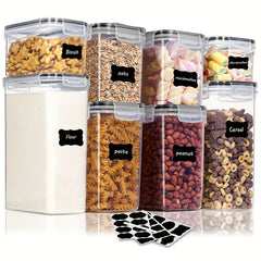 8 Pcs Airtight Food Storage Containers With Lids BPA Plastic Canisters