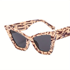 Cat Eye Sunglasses Y2K Block Frame Party Props