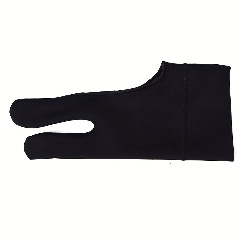 Drawing Gloves for Women & Men Two Fingers Right Left Hand Black
