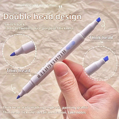 25 Dual Tip Highlighters Fine Chisel Tips Quick Dry Water Based Vibrant Colors