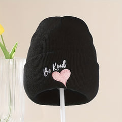 Love Embroidery Beanie Hat Thin Street Hip Hop Knitted Hat