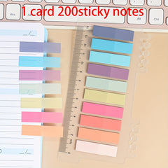 200 Sheets PET Sticky Notes Index Stickers - Office Student Supplies