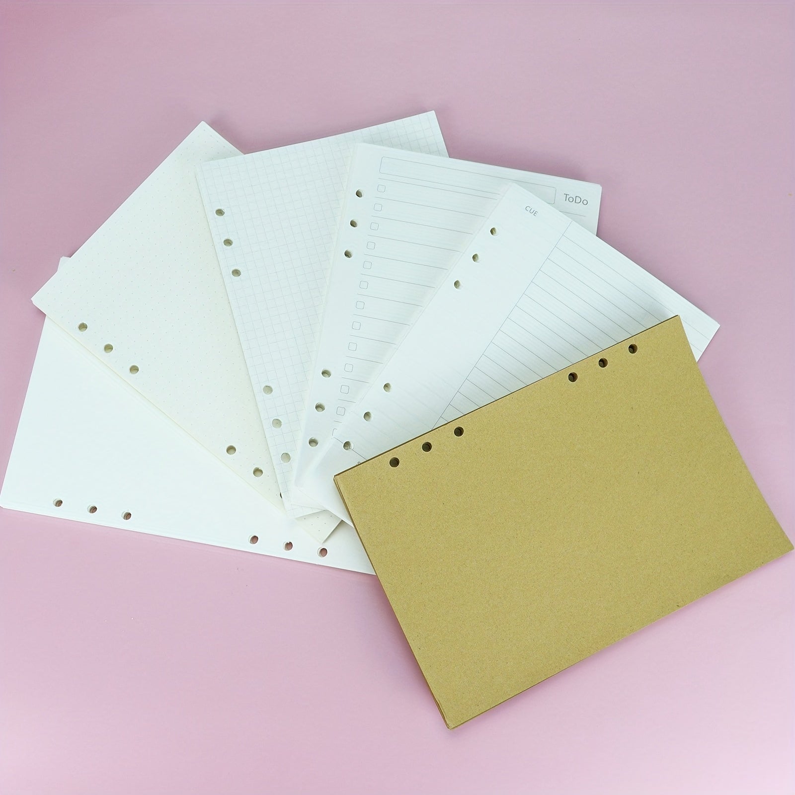 1pc A5 45pg Loose Leaf Book Inner Pages 6 Hole Refill