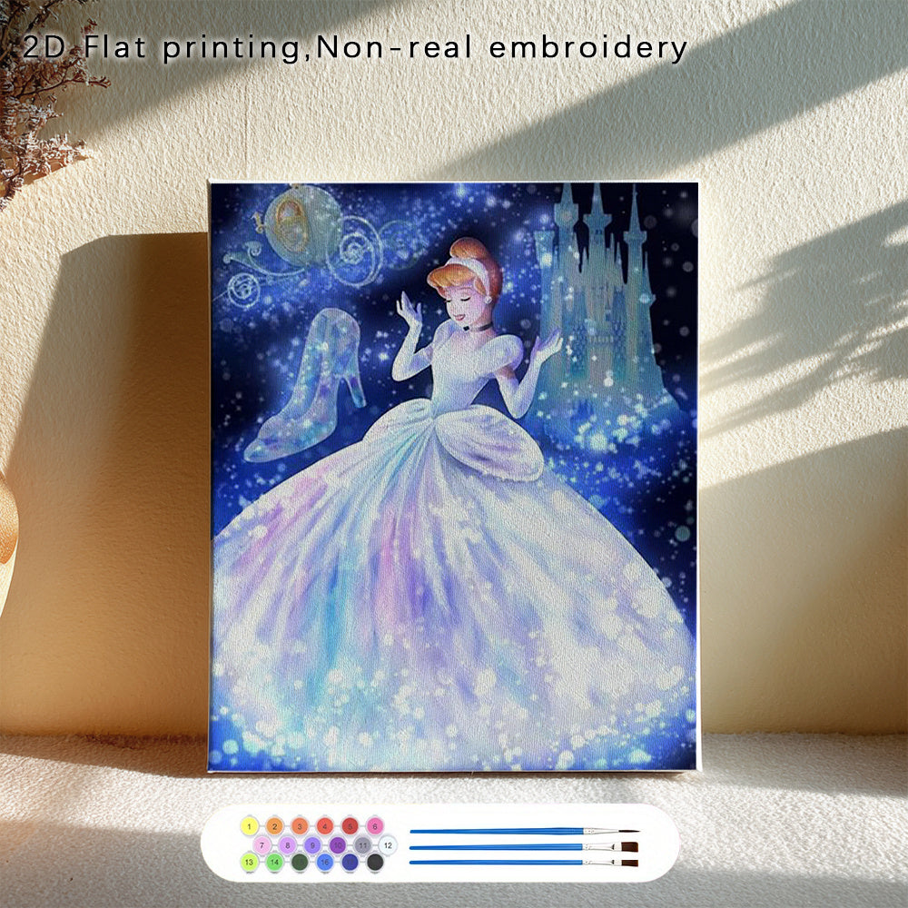 Adult Digital Painting Kit - Princess Stilt Perched on Evening Branch