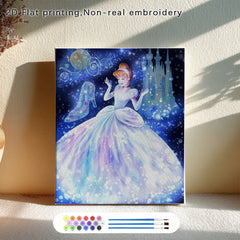 Adult Digital Painting Kit - Princess Stilt Perched on Evening Branch