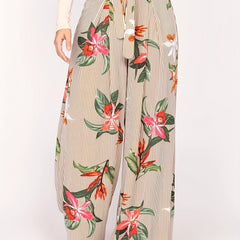  Women's Wide Leg Trousers with Belt