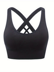 Criss Cross Back Sports Bra for Women