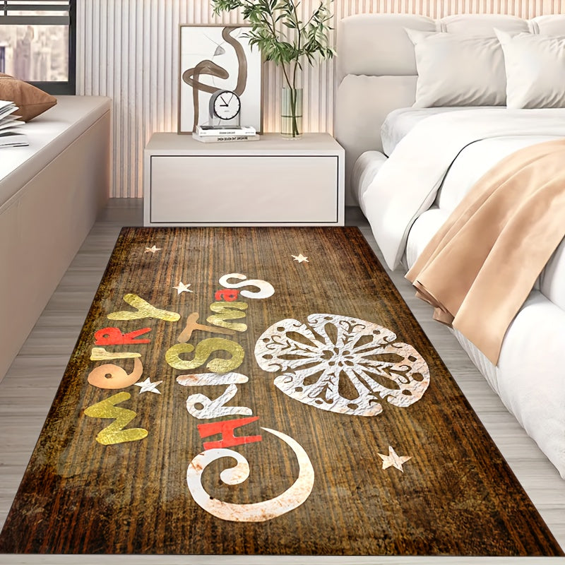 Soft Fluffy Christmas Carpet Floor Mat - Non Slip Area Rug