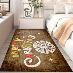 Soft Fluffy Christmas Carpet Floor Mat - Non Slip Area Rug