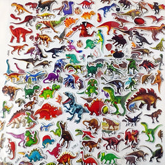 8pcs Cartoon Dinosaur Series Stickers, Waterproof, Boys Toy Gift