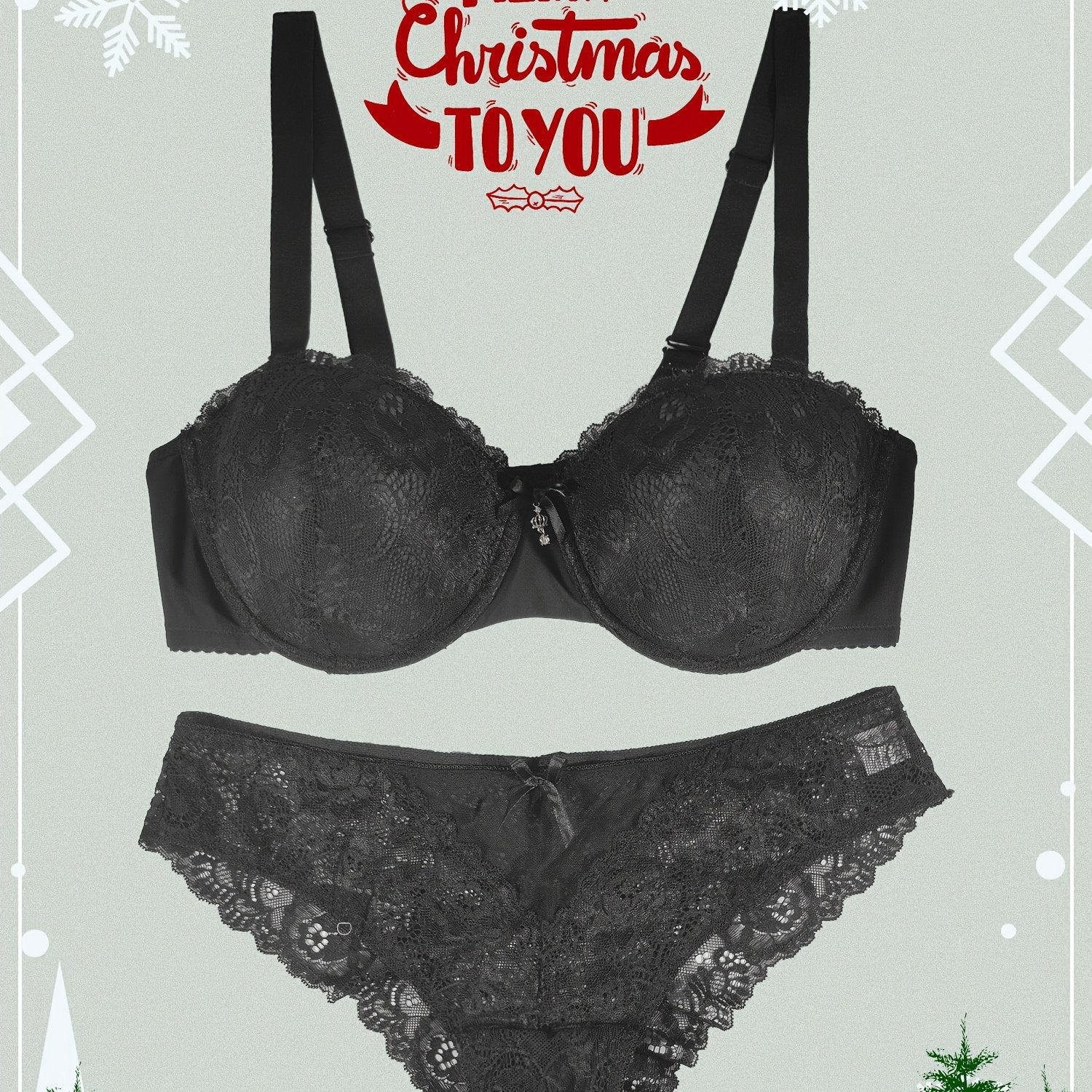  Sexy Lace Push Up Bra & Panty Set