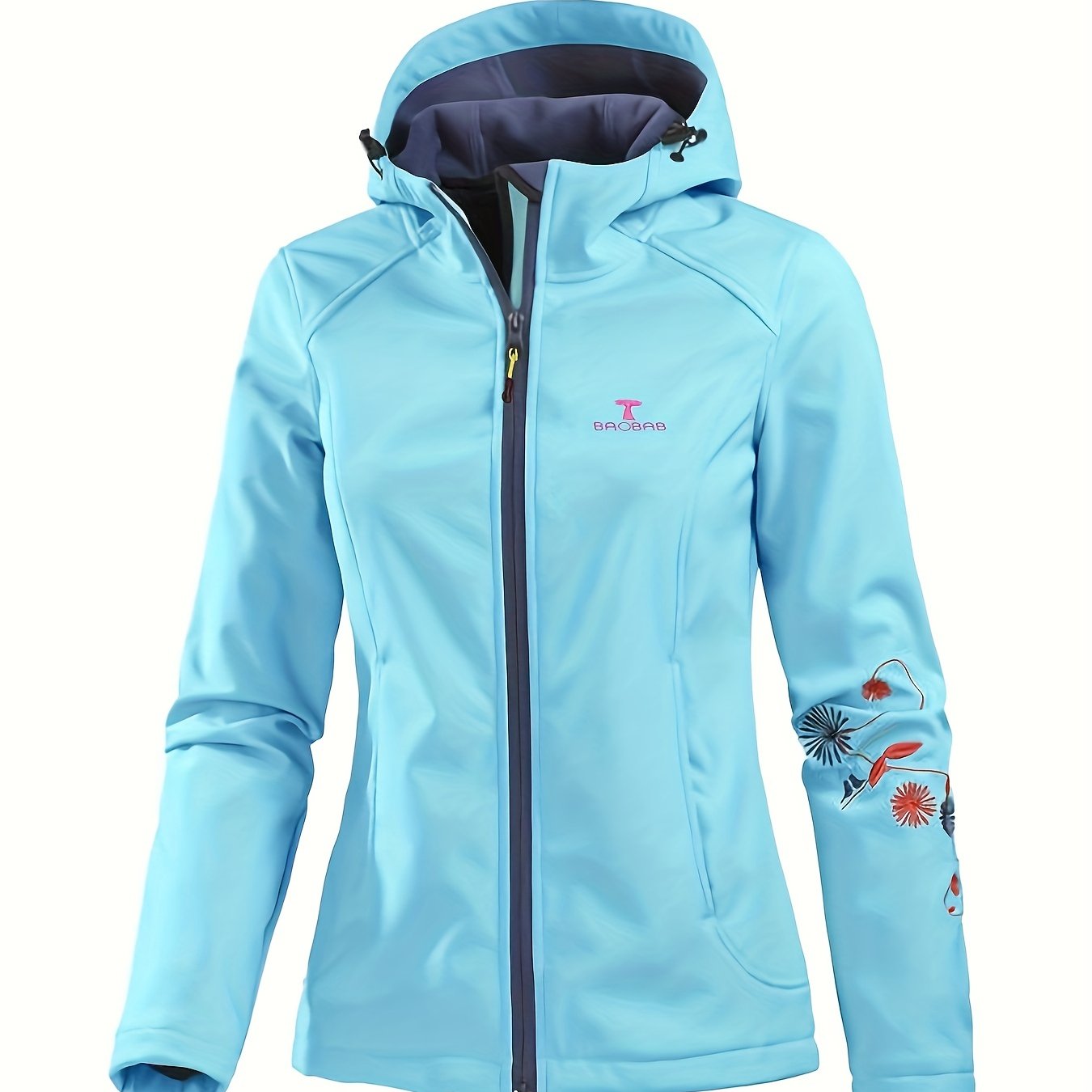 Women's Waterproof Hooded Sports Jacket for Outdoor