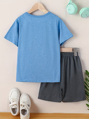 2 Boys Sports Number 68 Short Sleeve T shirts Basketball Set