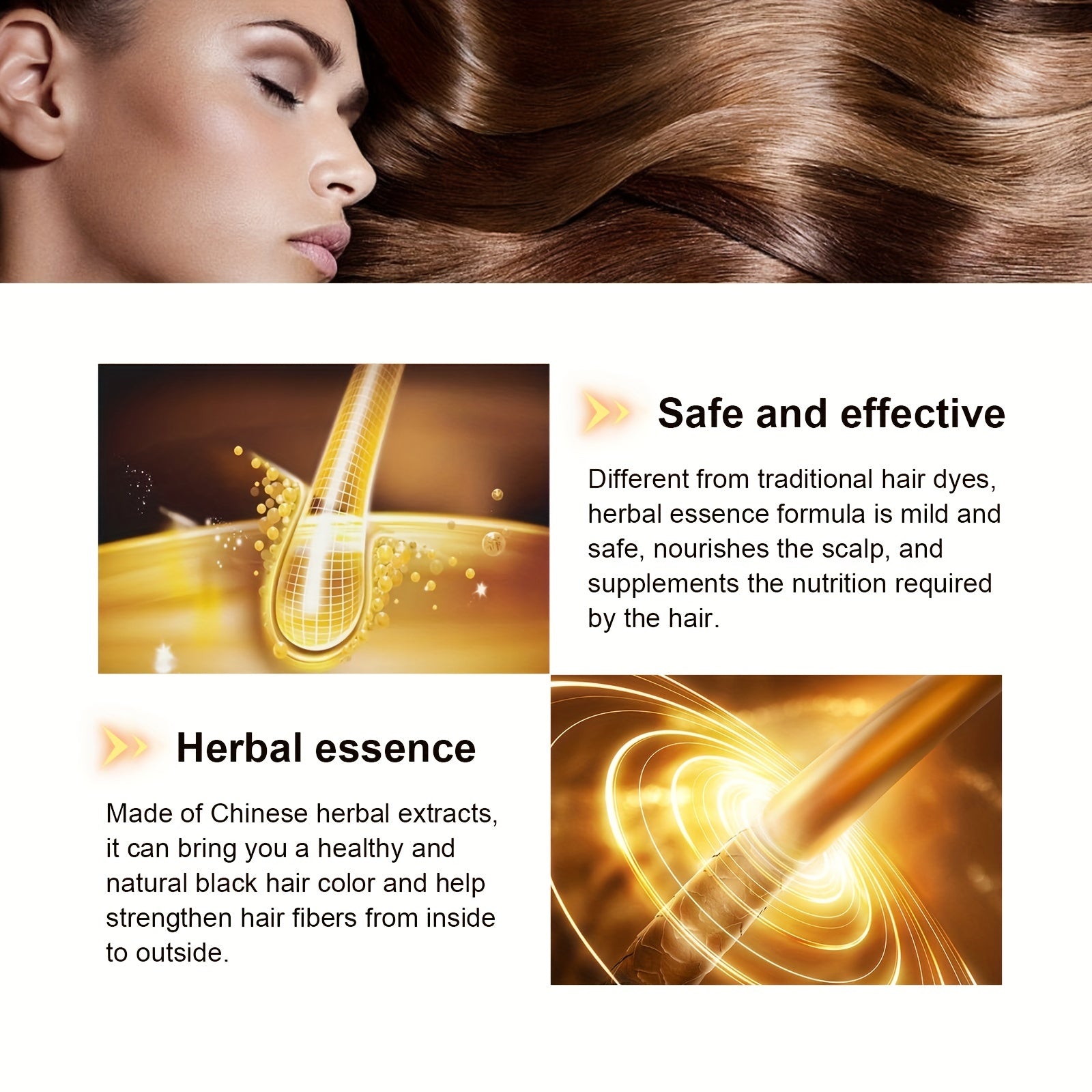 Organic Hair Darkening Shampoo For Women Men